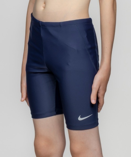 NIKE（ナイキ）の「【NIKE】ナイキ SS26 ボーイズ/スクール水着/ロングスパッツ（水着・キッズ・ブラック/イエロー/ネイビー/ブルー・160cm/150cm/140cm/130cm/120cm）」の2枚目の写真