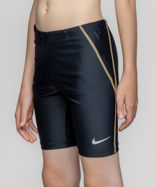 NIKE（ナイキ）の「【NIKE】ナイキ SS26 ボーイズ/スクール水着/ロングスパッツ（水着・キッズ・ブラック/イエロー/ネイビー/ブルー・160cm/150cm/140cm/130cm/120cm）」の4枚目の写真