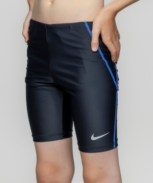 NIKE（ナイキ）の「【NIKE】ナイキ SS26 ボーイズ/スクール水着/ロングスパッツ（水着・キッズ・ブラック/イエロー/ネイビー/ブルー・160cm/150cm/140cm/130cm/120cm）」の3枚目の写真