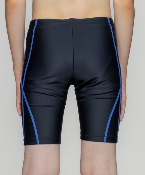 NIKE（ナイキ）の「【NIKE】ナイキ SS26 ボーイズ/スクール水着/ロングスパッツ（水着・キッズ・ブラック/イエロー/ネイビー/ブルー・160cm/150cm/140cm/130cm/120cm）」の11枚目の写真