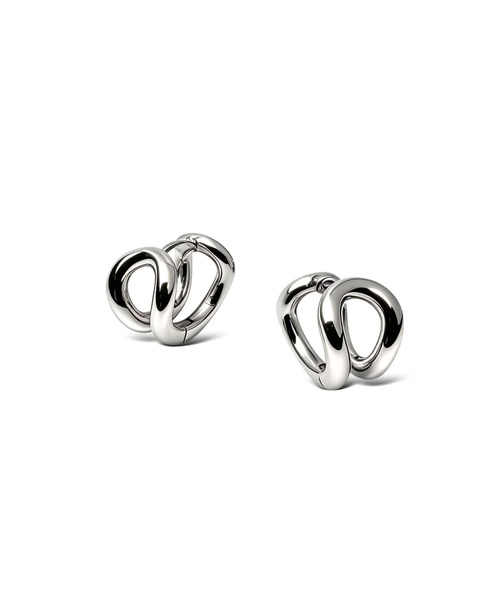 Lyvi(ライビィ)の「Layered Orbit Hoop Pierce / 金属アレルギー対応(ピアス(両耳用)・レディース・シルバー/ゴールド・FREE)」の14枚目の写真