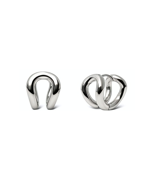 Lyvi(ライビィ)の「Layered Orbit Hoop Pierce / 金属アレルギー対応(ピアス(両耳用)・レディース・シルバー/ゴールド・FREE)」の21枚目の写真