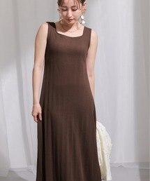 COHINA（コヒナ）の「カップ付きスクエアネックワンピース 【低身長・小柄女性】（ワンピース）」