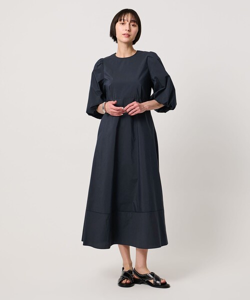 UNITED ARROWS（ユナイテッドアローズ）の「ファブリカ パフ ワンピース（ワンピース・レディース・ブラウン系/ネイビー/その他2・38/36）」の7枚目の写真