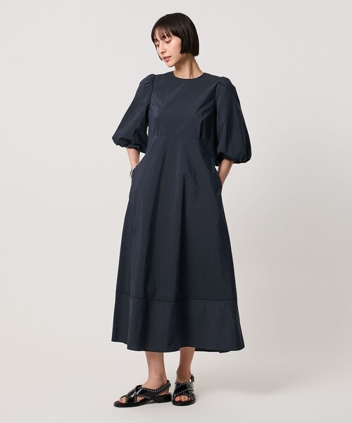 UNITED ARROWS（ユナイテッドアローズ）の「ファブリカ パフ ワンピース（ワンピース・レディース・ブラウン系/ネイビー/その他2・38/36）」の9枚目の写真