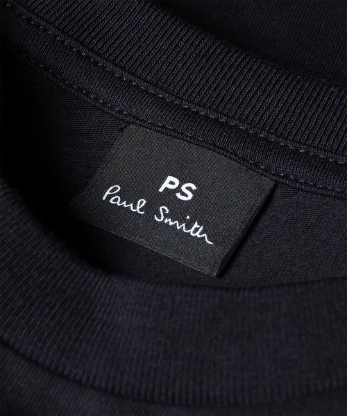 PS Paul Smith(ピーエスポールスミス)の「ウィメンズ Drawn by Paul "Striped Car" Tシャツ / 165463 232V(Tシャツ/カットソー・レディース・ホワイト/ネイビー・MEDIUM/2L)」の7枚目の写真
