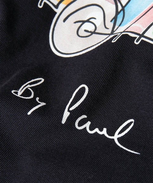 PS Paul Smith(ピーエスポールスミス)の「ウィメンズ Drawn by Paul "Striped Car" Tシャツ / 165463 232V(Tシャツ/カットソー・レディース・ホワイト/ネイビー・MEDIUM/2L)」の8枚目の写真