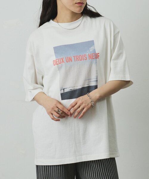 COLONY 2139(コロニートゥーワンスリーナイン)の「シーサイドフォトプリントTシャツ(Tシャツ/カットソー・メンズ・ブラック/ホワイト・LARGE/MEDIUM)」の14枚目の写真