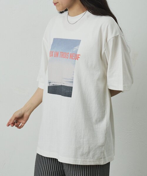 COLONY 2139(コロニートゥーワンスリーナイン)の「シーサイドフォトプリントTシャツ(Tシャツ/カットソー・メンズ・ブラック/ホワイト・LARGE/MEDIUM)」の12枚目の写真