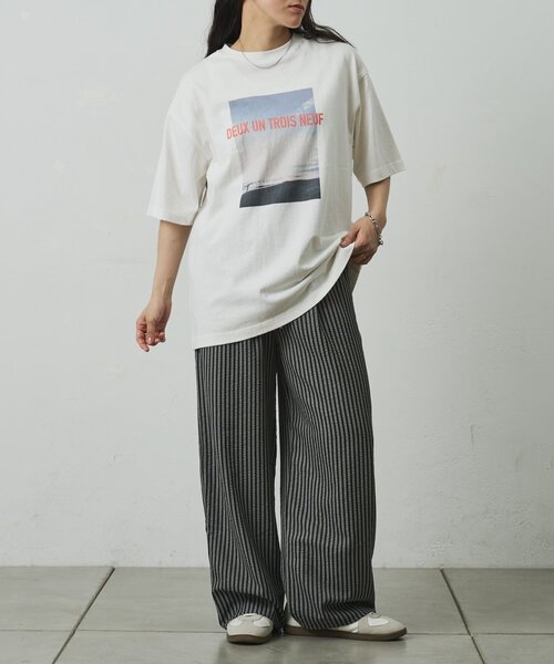 COLONY 2139(コロニートゥーワンスリーナイン)の「シーサイドフォトプリントTシャツ(Tシャツ/カットソー・メンズ・ブラック/ホワイト・LARGE/MEDIUM)」の11枚目の写真