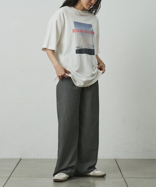 COLONY 2139(コロニートゥーワンスリーナイン)の「シーサイドフォトプリントTシャツ(Tシャツ/カットソー・メンズ・ブラック/ホワイト・LARGE/MEDIUM)」の8枚目の写真