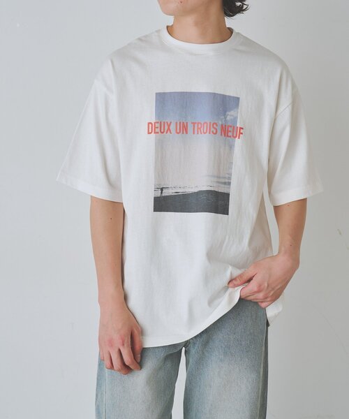COLONY 2139(コロニートゥーワンスリーナイン)の「シーサイドフォトプリントTシャツ(Tシャツ/カットソー・メンズ・ブラック/ホワイト・LARGE/MEDIUM)」の7枚目の写真