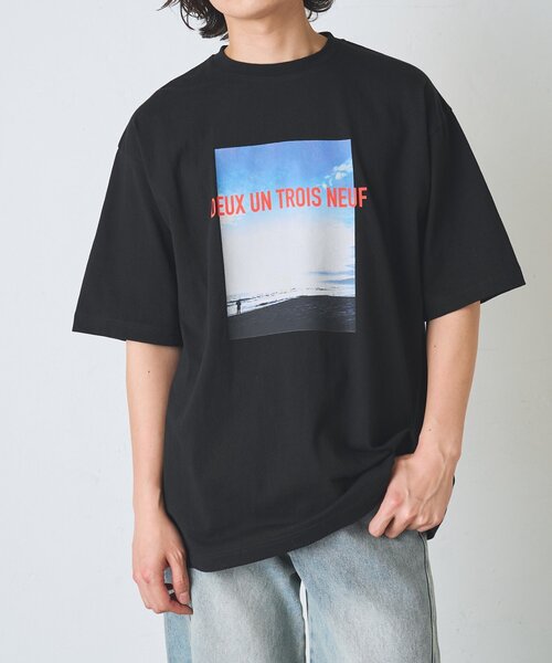 COLONY 2139(コロニートゥーワンスリーナイン)の「シーサイドフォトプリントTシャツ(Tシャツ/カットソー・メンズ・ブラック/ホワイト・LARGE/MEDIUM)」の18枚目の写真