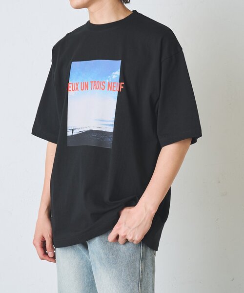 COLONY 2139(コロニートゥーワンスリーナイン)の「シーサイドフォトプリントTシャツ(Tシャツ/カットソー・メンズ・ブラック/ホワイト・LARGE/MEDIUM)」の19枚目の写真