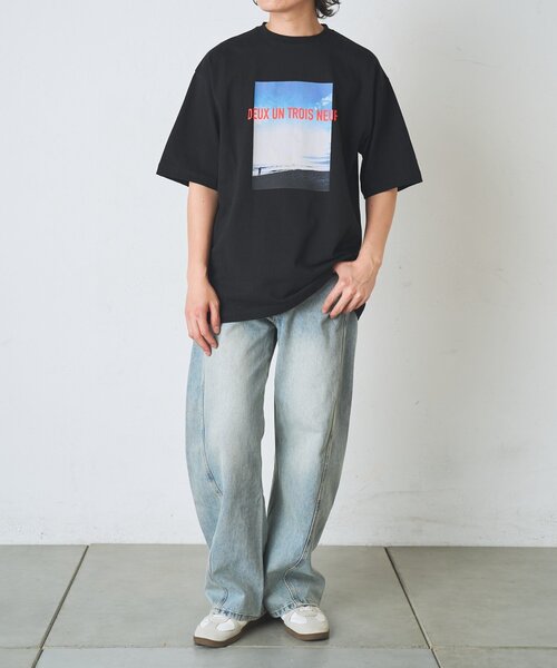 COLONY 2139(コロニートゥーワンスリーナイン)の「シーサイドフォトプリントTシャツ(Tシャツ/カットソー・メンズ・ブラック/ホワイト・LARGE/MEDIUM)」の21枚目の写真