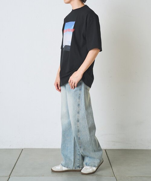 COLONY 2139(コロニートゥーワンスリーナイン)の「シーサイドフォトプリントTシャツ(Tシャツ/カットソー・メンズ・ブラック/ホワイト・LARGE/MEDIUM)」の22枚目の写真