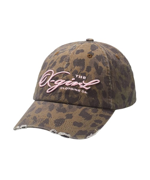 DISTRESSED SCRIPT LOGO 6PANEL CAP（キャップ）｜X-girl（エックス