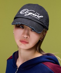 X-girl | DISTRESSED SCRIPT LOGO 6PANEL CAP(キャップ)
