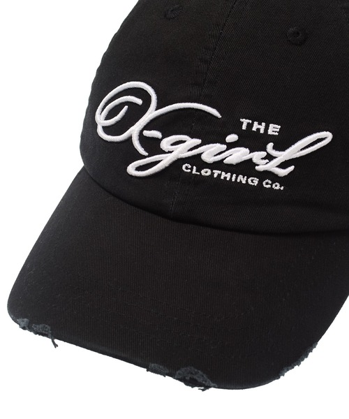 DISTRESSED SCRIPT LOGO 6PANEL CAP（キャップ）｜X-girl（エックス