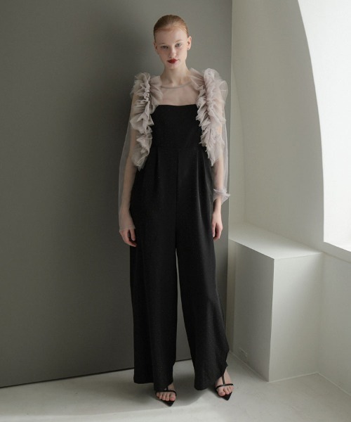 DONOBAN(ドノバン)の「【ANDRESD】volume tulle all in one 結婚式 パーティードレス オケージョンドレス お呼ばれ 二次会 成人式 同窓会(ドレス・メンズ・ベージュ系その他/ブラック系その他/チャコール・L/M/S)」の3枚目の写真