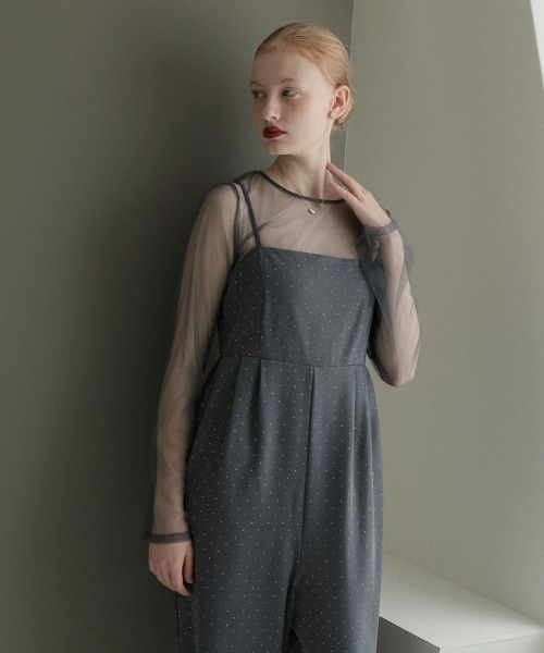 DONOBAN(ドノバン)の「【ANDRESD】volume tulle all in one 結婚式 パーティードレス オケージョンドレス お呼ばれ 二次会 成人式 同窓会(ドレス・メンズ・ベージュ系その他/ブラック系その他/チャコール・L/M/S)」の17枚目の写真
