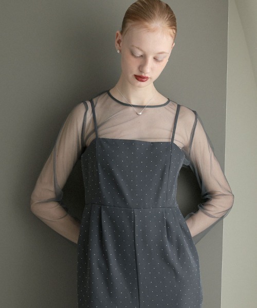 DONOBAN(ドノバン)の「【ANDRESD】volume tulle all in one 結婚式 パーティードレス オケージョンドレス お呼ばれ 二次会 成人式 同窓会(ドレス・メンズ・ベージュ系その他/ブラック系その他/チャコール・L/M/S)」の19枚目の写真