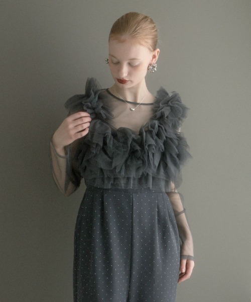 DONOBAN(ドノバン)の「【ANDRESD】volume tulle all in one 結婚式 パーティードレス オケージョンドレス お呼ばれ 二次会 成人式 同窓会(ドレス・メンズ・ベージュ系その他/ブラック系その他/チャコール・L/M/S)」の21枚目の写真