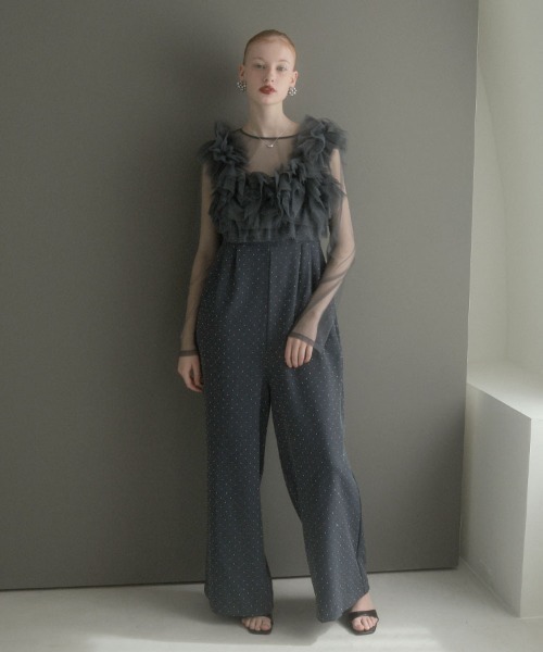 DONOBAN(ドノバン)の「【ANDRESD】volume tulle all in one 結婚式 パーティードレス オケージョンドレス お呼ばれ 二次会 成人式 同窓会(ドレス・メンズ・ベージュ系その他/ブラック系その他/チャコール・L/M/S)」の22枚目の写真