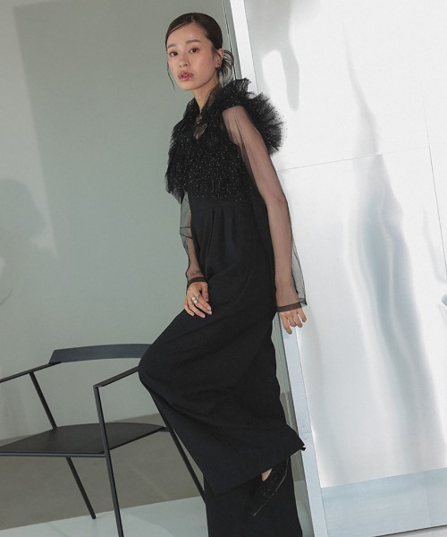 DONOBAN(ドノバン)の「【ANDRESD】volume tulle all in one 結婚式 パーティードレス オケージョンドレス お呼ばれ 二次会 成人式 同窓会(ドレス・メンズ・ベージュ系その他/ブラック系その他/チャコール・L/M/S)」の7枚目の写真
