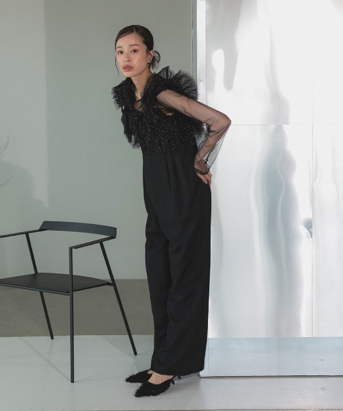 DONOBAN(ドノバン)の「【ANDRESD】volume tulle all in one 結婚式 パーティードレス オケージョンドレス お呼ばれ 二次会 成人式 同窓会(ドレス・メンズ・ベージュ系その他/ブラック系その他/チャコール・L/M/S)」の9枚目の写真