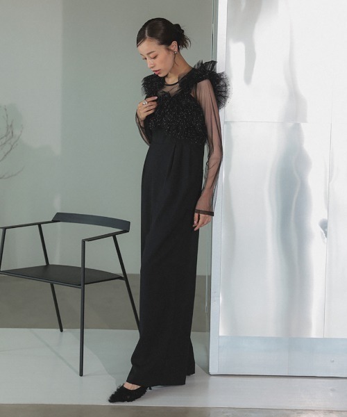 DONOBAN(ドノバン)の「【ANDRESD】volume tulle all in one 結婚式 パーティードレス オケージョンドレス お呼ばれ 二次会 成人式 同窓会(ドレス・メンズ・ベージュ系その他/ブラック系その他/チャコール・L/M/S)」の10枚目の写真