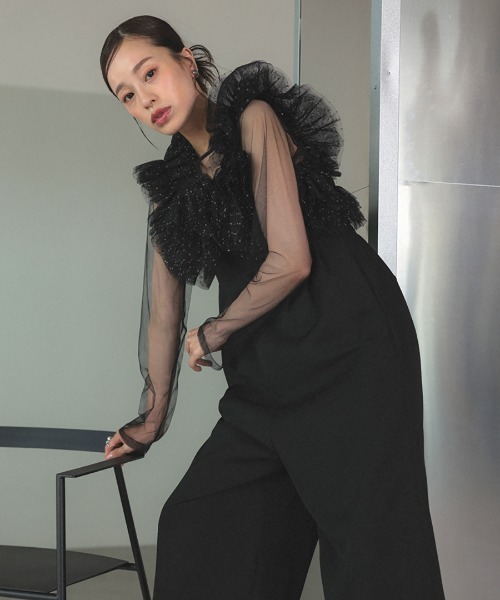 DONOBAN(ドノバン)の「【ANDRESD】volume tulle all in one 結婚式 パーティードレス オケージョンドレス お呼ばれ 二次会 成人式 同窓会(ドレス・メンズ・ベージュ系その他/ブラック系その他/チャコール・L/M/S)」の11枚目の写真