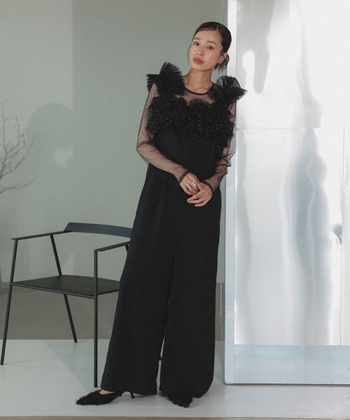 DONOBAN(ドノバン)の「【ANDRESD】volume tulle all in one 結婚式 パーティードレス オケージョンドレス お呼ばれ 二次会 成人式 同窓会(ドレス・メンズ・ベージュ系その他/ブラック系その他/チャコール・L/M/S)」の12枚目の写真