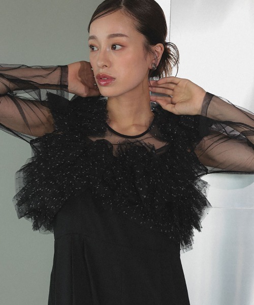 DONOBAN(ドノバン)の「【ANDRESD】volume tulle all in one 結婚式 パーティードレス オケージョンドレス お呼ばれ 二次会 成人式 同窓会(ドレス・メンズ・ベージュ系その他/ブラック系その他/チャコール・L/M/S)」の14枚目の写真