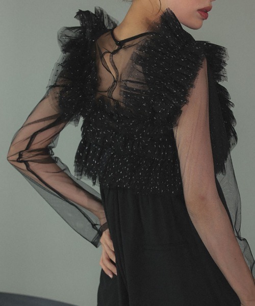 DONOBAN(ドノバン)の「【ANDRESD】volume tulle all in one 結婚式 パーティードレス オケージョンドレス お呼ばれ 二次会 成人式 同窓会(ドレス・メンズ・ベージュ系その他/ブラック系その他/チャコール・L/M/S)」の15枚目の写真