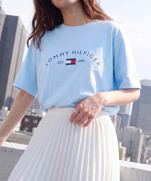 TOMMY HILFIGER（トミーヒルフィガー）の「【TOMMY HILFIGER】OP PIQUE SLEEP Core Plus Tシャツ 09T4569（Tシャツ/カットソー・メンズ・カーキ/ブラック/ブルー/グレー・XL/L/M/S）」の4枚目の写真