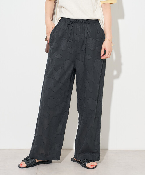 FREAK'S STORE(フリークスストア)の「インド カットジャガードパンツ<セットアップ対応>(その他パンツ・レディース・サックスブルー/ブラック・フリ-)」の2枚目の写真