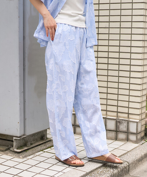 FREAK'S STORE(フリークスストア)の「インド カットジャガードパンツ<セットアップ対応>(その他パンツ・レディース・サックスブルー/ブラック・フリ-)」の9枚目の写真