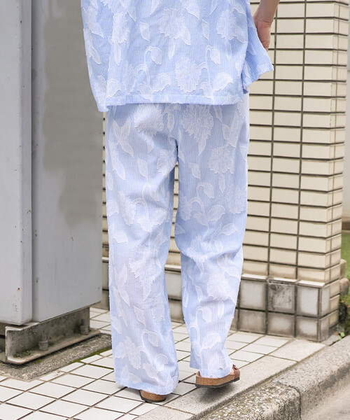 FREAK'S STORE(フリークスストア)の「インド カットジャガードパンツ<セットアップ対応>(その他パンツ・レディース・サックスブルー/ブラック・フリ-)」の10枚目の写真