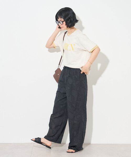 FREAK'S STORE(フリークスストア)の「インド カットジャガードパンツ<セットアップ対応>(その他パンツ・レディース・サックスブルー/ブラック・フリ-)」の16枚目の写真