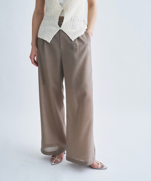 CODE A（コードエー）の「sheer code easy pants（その他パンツ・レディース・ブラウン系/グレー・36/38）」の2枚目の写真