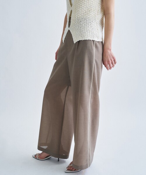CODE A（コードエー）の「sheer code easy pants（その他パンツ・レディース・ブラウン系/グレー・36/38）」の3枚目の写真