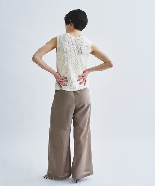 CODE A（コードエー）の「sheer code easy pants（その他パンツ・レディース・ブラウン系/グレー・36/38）」の7枚目の写真