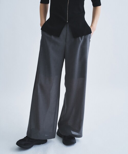 CODE A（コードエー）の「sheer code easy pants（その他パンツ・レディース・ブラウン系/グレー・36/38）」の8枚目の写真