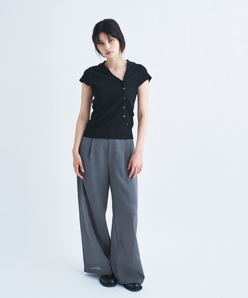 CODE A（コードエー）の「sheer code easy pants（その他パンツ・レディース・ブラウン系/グレー・36/38）」の14枚目の写真