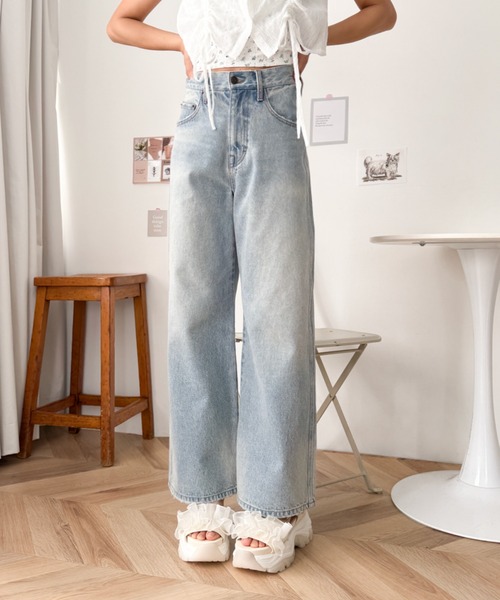 WEGO(ウィゴー)の「WEGO/【26年春夏新作】フリルスポーツ厚底サンダル(サンダル・レディース・ホワイト/ブラック・MEDIUM/LARGE)」の5枚目の写真