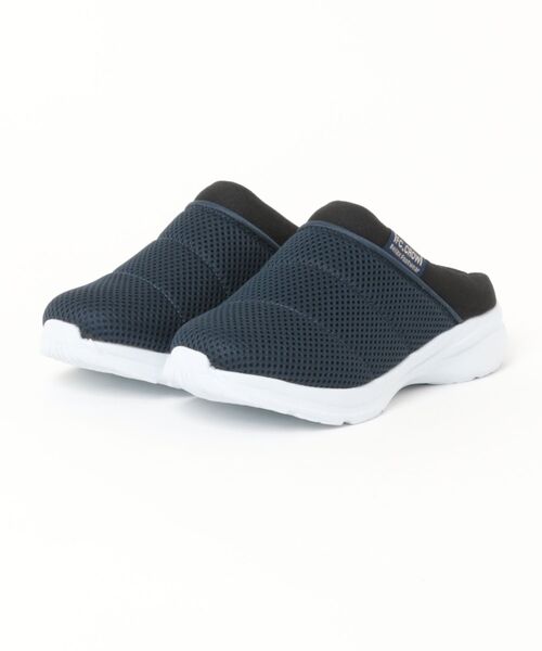 Piedi Nudi(ピエディヌーディ)の「<SHOP select> 軽量 メッシュスリッポン サボ(スリッポン・レディース・グレー/ネイビー/ブラック・L/M/S)」の3枚目の写真