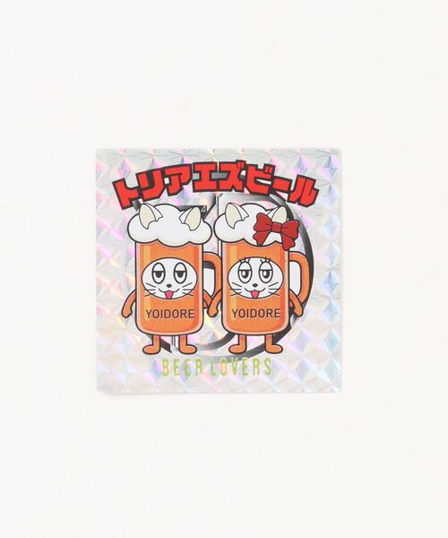 ADPOSION(アドポーション)の「【YOIDORE】ザ ビールスキ 刺繍MIX バックプリントTシャツ / グラフィックTシャツ(Tシャツ/カットソー・メンズ・パープル/ホワイト/ブラック・MEDIUM/LARGE/X-LARGE)」の4枚目の写真