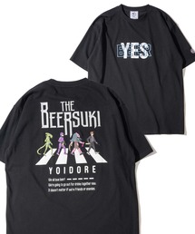 【YOIDORE】ザ ビールスキ 刺繍MIX バックプリントTシャツ / グラフィックTシャツ