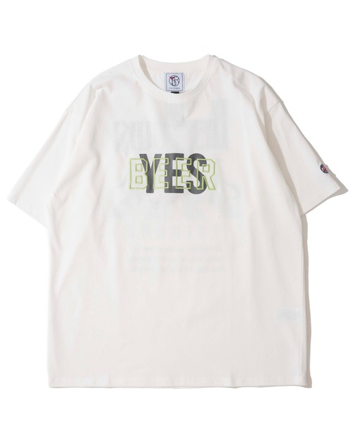 ADPOSION(アドポーション)の「【YOIDORE】ザ ビールスキ 刺繍MIX バックプリントTシャツ / グラフィックTシャツ(Tシャツ/カットソー・メンズ・パープル/ホワイト/ブラック・MEDIUM/LARGE/X-LARGE)」の5枚目の写真